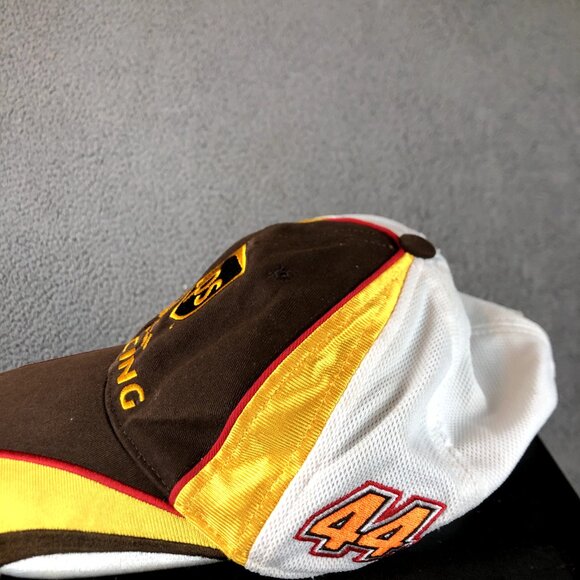 UPS Racing #44 NASCAR Toyota Chase Adjustable Strap Back Hat / Cap Work Trucker - Picture 2 of 5